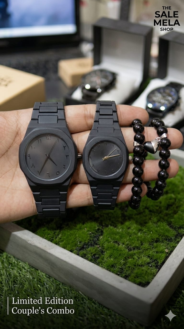 Aura couple Watch+Couple Braclet Deal