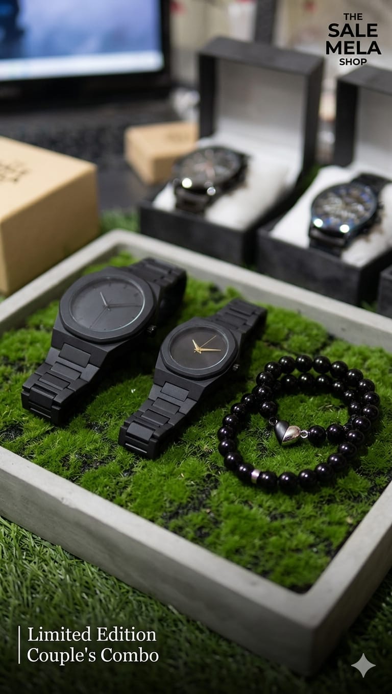 Aura couple Watch+Couple Braclet Deal